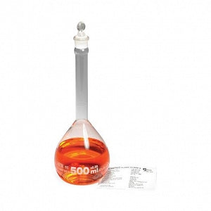 United Scientific Class A Glass Volumetric Flasks with Stopper - Class A Volumetric Flask with Stopper, Batch-Certified, 1000 mL - FG5640-1000