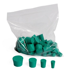 United Scientific Neoprene Stoppers - Neoprene Stopper, Solid, Assorted, 1 lb. - NSTPK2