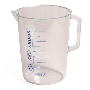 United Scientific Supplies, Inc. Plastic Beakers with Printed Graduations - Graduated Beaker with Handle, Polymethylpentene, 100 mL, 6/Pack - P50902