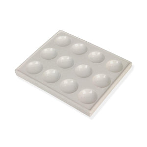 United Scientific Plastic 12-Cavity Spot Plate - SPOT PLATE, 12 CAVITY, POLYSTYRENE, 12/PK - SPPL12