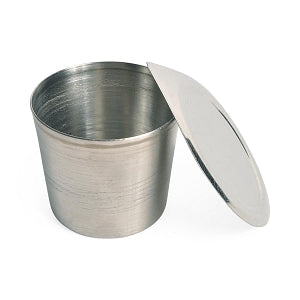 United Scientific Stainless Steel Crucibles - Stainless Steel Crucible with Lid, 25mL - SSR025