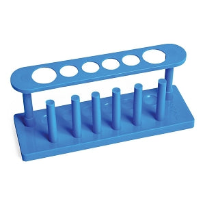 United Scientific Plastic 6-Place Test Tube Rack - Plastic Test Tube Rack, 6-Place, 20 mm to 30 mm Tubes - TTHP01