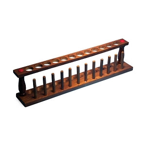 United Scientific Wooden Test Tube Rack - RACK, TEST TUBE, WOODEN, 12-TUBE, EA - TTHW03