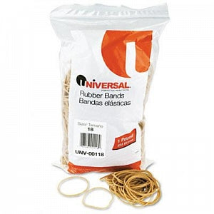 Universal Rubber Bands - Size 18 (3"L x 1/16"W) Beige Rubber Bands, 1-lb. Bag - 00118