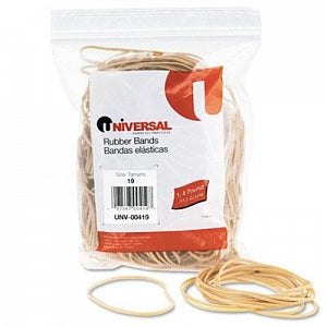 Universal Rubber Bands - Size 19 (3-1/2"L x 1/16"W) Beige Rubber Bands, 1/4-lb. Bag - 00419