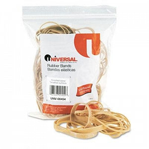 Universal Rubber Bands - Assorted Sizes Beige Rubber Bands, 1/4-lb. Bag - 00454