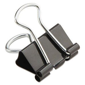 Universal Office Products Universal Binder Clips - 1/2" Black Mini Binder Clips, 1/4" Capacity - 10199VP