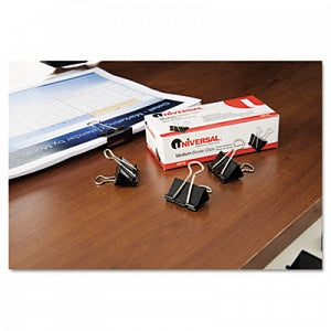 Universal Small Binder Clips - Black 0.75" W Binder Clips, S - 10200