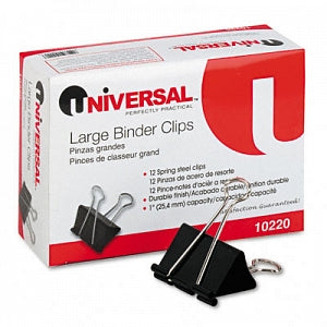 Universal Small Binder Clips - Black 2" W Binder Clips, L - 10220