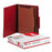 Universal Pressboard Classification Folders - Pressboard Classification Folders, Letter, Six-Section, Ruby Red - 10303