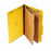 Universal Pressboard Classification Folders - Pressboard Classification Folders, Legal, Six-Section, Yellow - 10314