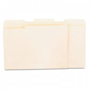 Universal Recycled Interior File Folders - Manila 1/3 Cut Top Tab Recycled Interior File Folders, Letter Size - 12213