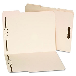 Universal Products Manila Folders with Fasteners - Deluxe Reinforced Top Tab Folders, 2 Fasteners, 1/3 Tab, Letter, Manila - 13420