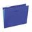 Universal Products Hanging File Folders - Deluxe Bright Color Hanging File Folders, 1/5 Tab, Letter, Violet - 14120