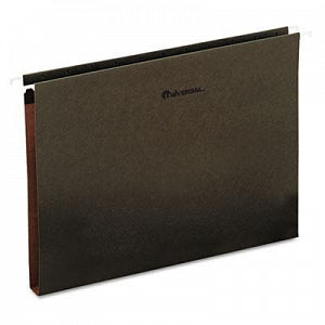 Universal Pressboard Box Bottom Hanging File Folder - Box Bottom Hanging File Folders, Standard Green, Letter, 1" Expansion - 14141