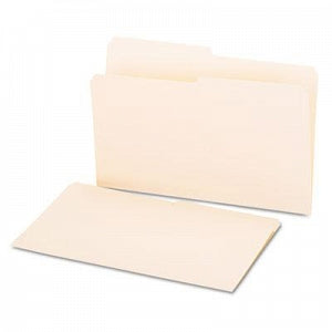 Universal Products Manila File Folders - File Folders, Manila, 1/2 Cut, One-Ply Top Tab, Legal, 100/Box - 15112