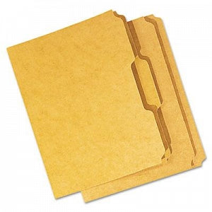 Universal 1/3 Cut Kraft File Folders - Kraft 11-Pt. Straight Cut Top Tab File Folder, Letter Size - 16130