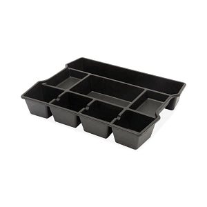 Universal Office Products Universal High Capacity Drawer Organizers - High-Capacity Plastic Drawer Organizer, Black, 14-7/8" x 11-7/8" x 2-1/2" - UNV20120