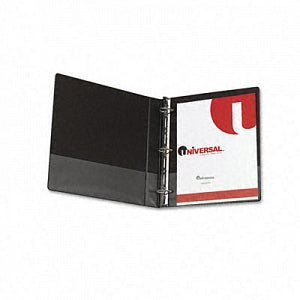 Universal Products Economy Ring View Binders - Slant-Ring Economy View Binder, Black, 1" Capacity - 20741