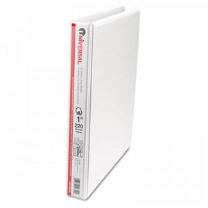 Universal Products Economy Ring View Binders - Slant-Ring Economy View Binder, White, 1" Capacity - 20742