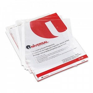 Universal Clear Letter-Sized Top-Load Poly Sheet Protectors - Top-Load Poly Sheet Protectors, Standard, Letter, Clear - 21125