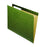 Universal Products Green Reinforced Recycled Hanging Folders - Deluxe Reinforced Recycled Hanging File Folders, Letter, 1/3 Tab, Green - 24113