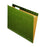 Universal Products Green Reinforced Recycled Hanging Folders - Deluxe Reinforced Recycled Hanging File Folders, Letter, 1/5 Tab, Green - 24115