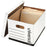 Universal Products Corrugated Paper Box with Lift-Off Lid - 12" x 15" x 9.875" Economy Corrugated File Storage Boxes with Lids - UNV25223