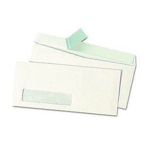 Universal Products Peel Seal Strip Business Envelopes - #10 White Peel Seal Strip Business Envelope with Window, 4-1/8" x 9-1/2" - 36005