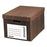 Universal Products Heavy-Duty Storage Box - Heavy-Duty Storage Box, Fiberboard, Woodgrain, Letter / Legal - 65521