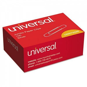 Universal Smooth Paper Clips - Paper Clips, Silver, Jumbo - 72220