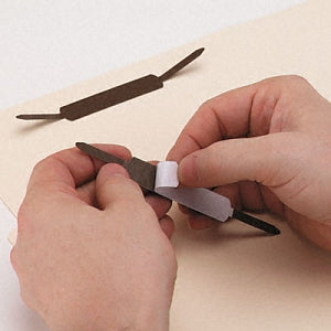 Universal Products Self-Adhesive Paper and File Fasteners - Self-Adhesive Paper and File Fasteners, 2" Capacity - 81004