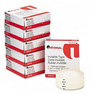 Universal Products Invisible Tape - Invisible Tape, 3/4" x 1000", 1" Core, Clear - 83410