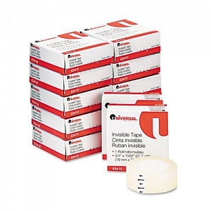 Universal Products Invisible Tape - Invisible Tape, 3/4" x 1000", 1 Core - 83412