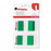 Universal Products Page Flags - Pop-Up Page Flags, 1" x 1-3/4", Green - 99003