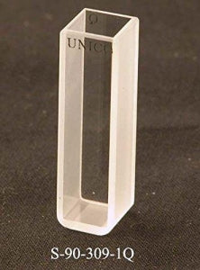 Unico Spectrophotometer Cuvettes - CUVETTE, QRTZ SQUARE, 10MM, 3.5ML, UV-VIS, EA - S-90-309-1Q