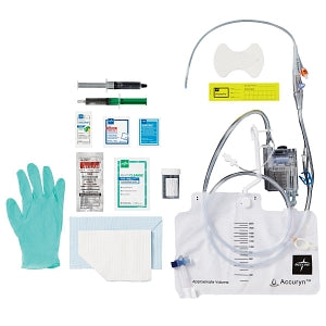 Medline Accuryn Indwelling Urinary Catheter Tray - Accuryn Monitor Indwelling Catheter Trays with IAP (Intra-Abdominal Pressure) 100% Silicone Foley Catheter, 16 Fr, 10 mL - URO190816P