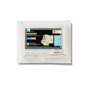 Medline Total 1-Layer Intermittent Catheter Tray - ERASE CAUTI Intermittent Catheter Trays with Pre-Connected Drain Bag and Vinyl Catheter, 14 Fr - URO4PVCPC14