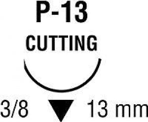 Covidien Chromic Gut Sutures - Chromic Gut Suture, Size 4/0, 18", P-13 Needle - SG5644G