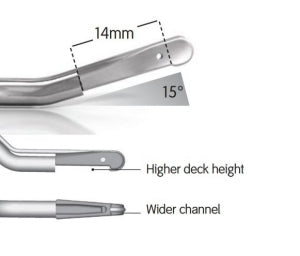 Smith and Nephew Versajet II Plus Hydrosurgery System Handsets - Versajet II Exact Handpiece, Disposable, 15° x 14 mm - 66800043