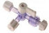 Utah Medical 3-Way Stopcocks - 3-Way Stopcock, Luer Lock, Blue, Sterile - 400-351