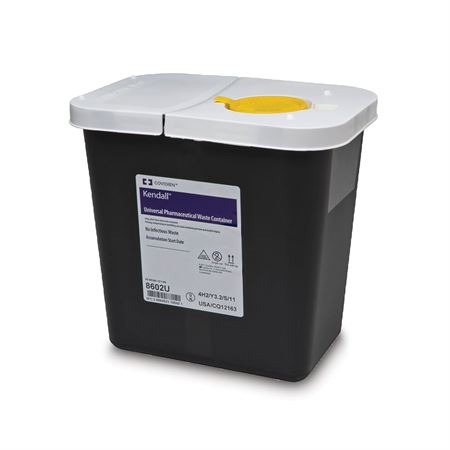 Universal Pharmacy Waste Container with Hinged Lid 8gal - 15.5"W x 11"D x 17.75"H