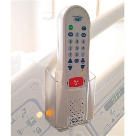 Universal Patient Bed Remote and Phone Caddy Universal Patient Bed Remote/Phone Caddy - 4"W x 3.6"D x 7.5"H