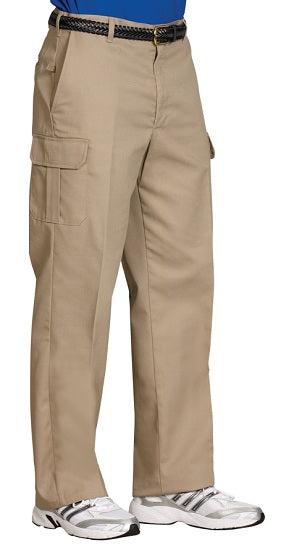 Fashion Seal Healthcare Men's Cargo Flat Front Pants Khaki