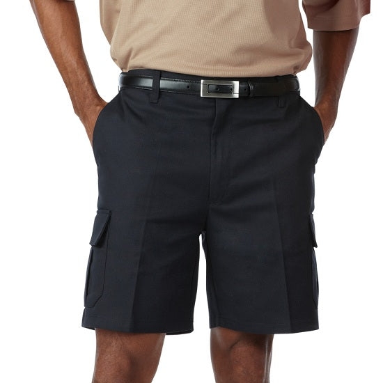 Men's Cargo Flat Front Shorts Black