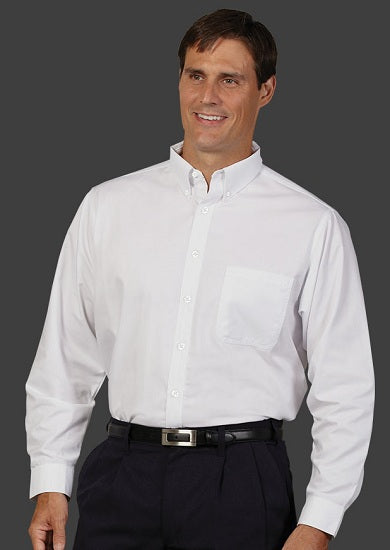 Men's Fineline Twill Shirt White