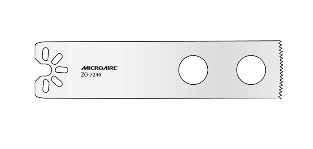 Microaire Surgical Oscillating Blades - BLADE, SAW, OSC, LARGE, 25.4MMX90MMX0.9MM - ZO-7246