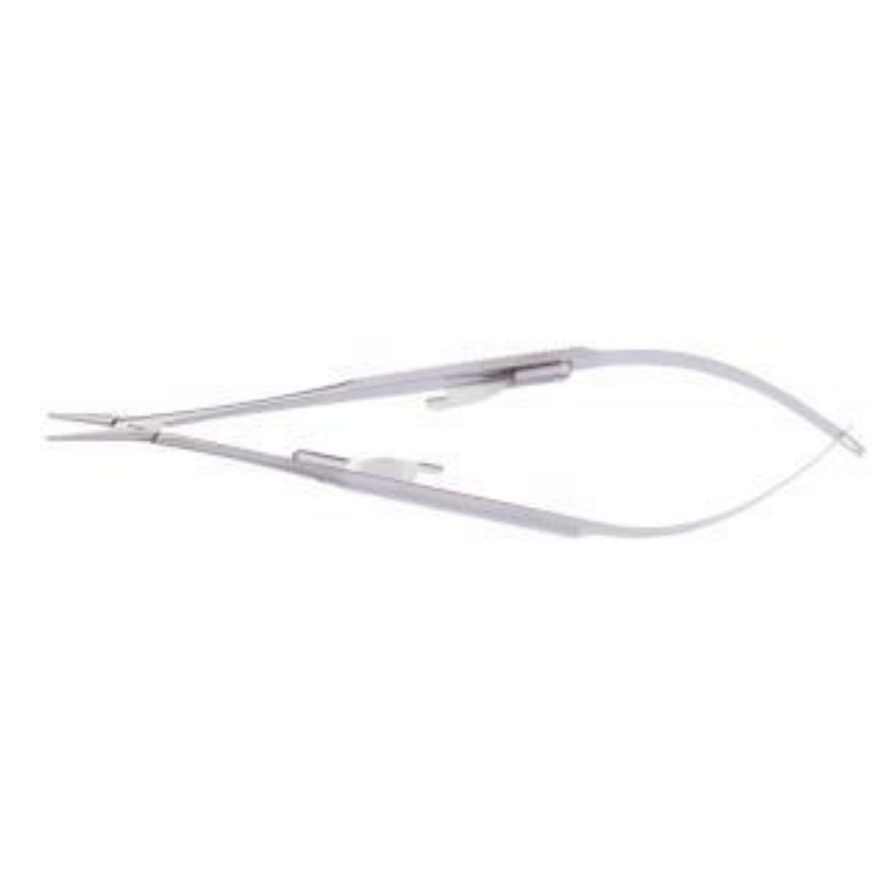 Medline Precise Touch Jacobson Micro Ndle Holder - Jacobson Castroviejo Micro Needle Holder, Curved, Flat, 15 cm - MDS2420664