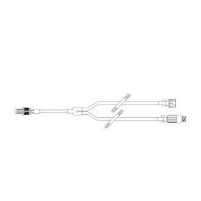 Baxter Y-Type Retractable Collar Cath Ext Sets - Y-Type Retractable Collar Catheter Set, Standard Bore, V-Link - 6N8377