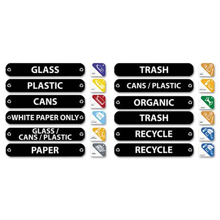 Untouchable Recycling System Untouchable Square Recycling Container -16.5"W x 31"H x 15.5"D